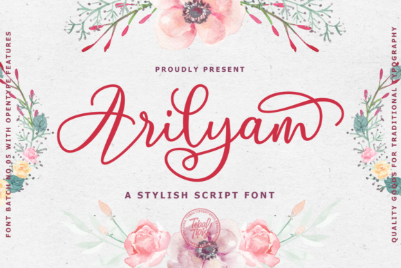 Arilyam: A Handwritten Script Font for Elegant Craft & Product Design