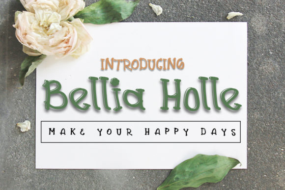 Bellia Holle: A Handwritten Font That Feels Like Home