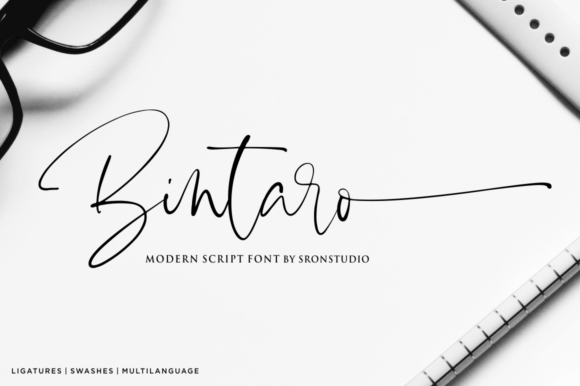 Bintaro: An Elegant Script Font for Editorial Design