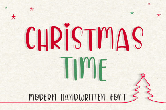 Christmas Time Font: A Handwritten Script for Jolly Campaign Moments