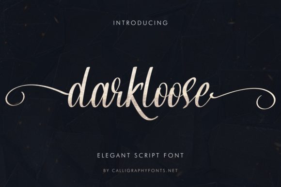 Darkloose: A Luxe Script Typeface for Digital Branding