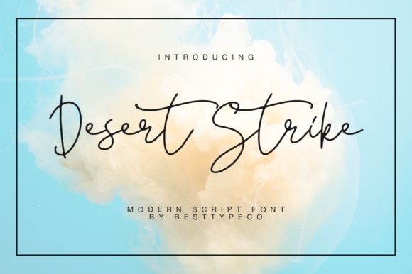 Desert Strike: A Handwritten Font That Makes Your Brand Feel Human