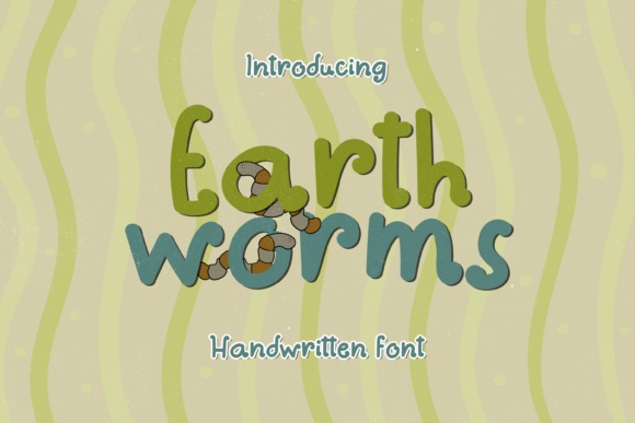 Earthworms: A Playful Handwritten Font That Lifts Your Brand