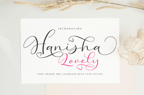 Hanisha Lovely: A Romantic Handwritten Font for Brand Warmth