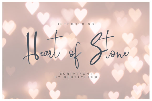 Heart of Stone: A Handwritten Font That Holds Attention