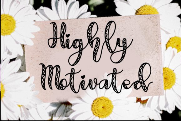 Highly Motivated Font: A Sweet, Professional Script for Small Brands