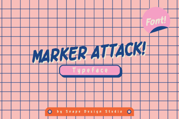 Marker Attack: A Bold Handwritten Font That Actually Works