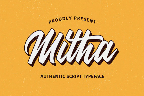 Mitha: A Vintage-Infused Handwritten Font for Digital Design
