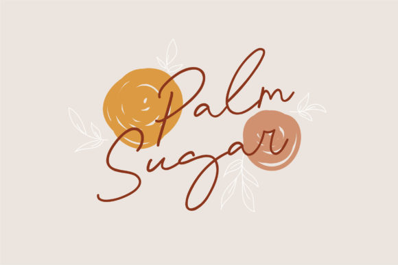 Palm Sugar Font: A Warm, Handwritten Touch for Your Brand