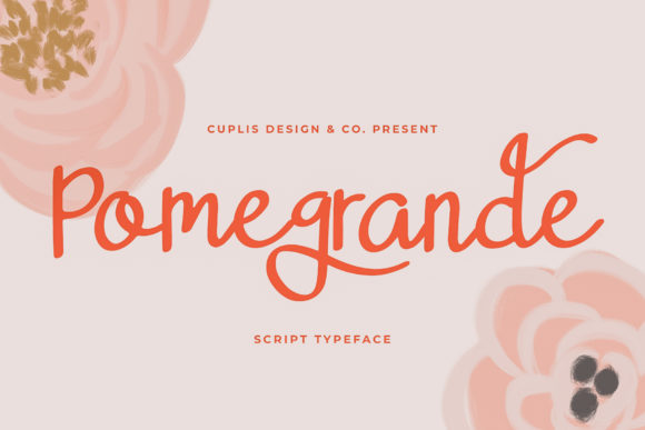 Pomegrande: A Delicate Handwritten Font for Thoughtful Branding