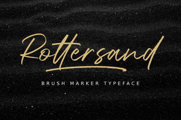 Rottersand: A Brush Marker Script Font That Feels Human