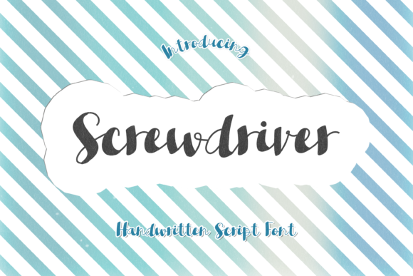 Screwdriver Font: A Quirky Handwritten Typeface for Standout Branding