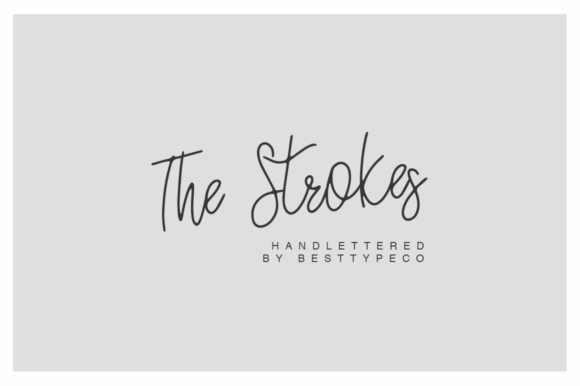 The Strokes Handwritten Font for Makers
